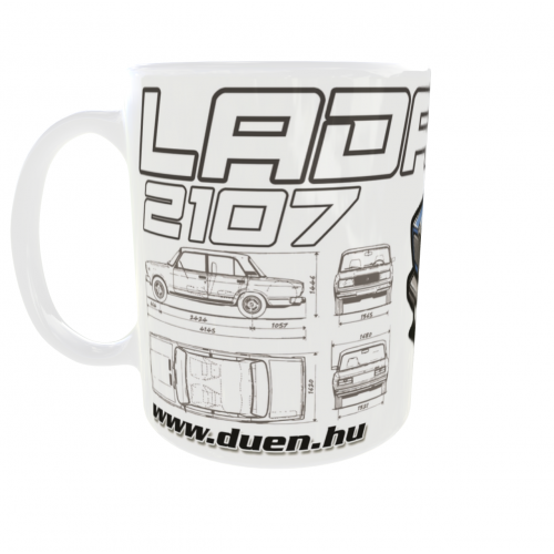 LADA 2107 - kék - bögre